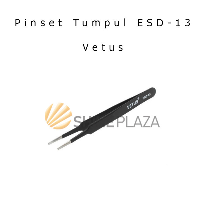 

PINSET SERBAGUNA LURUS TUMPUL - VETUS ROUND FLAT TWEEZER TOOL ESD-13