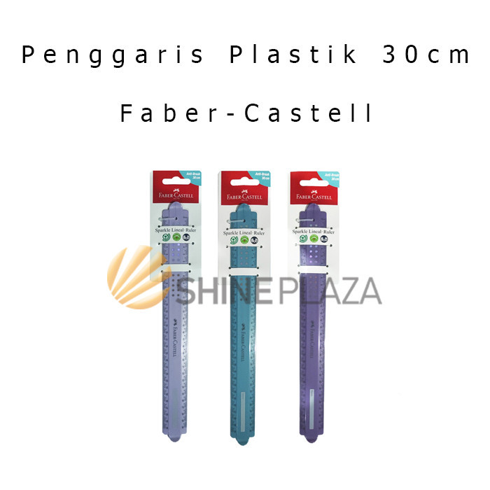 

PENGGARIS PLASTIK 30CM FABER-CASTELL SPARKLE PLASTIC RULER 30 CM