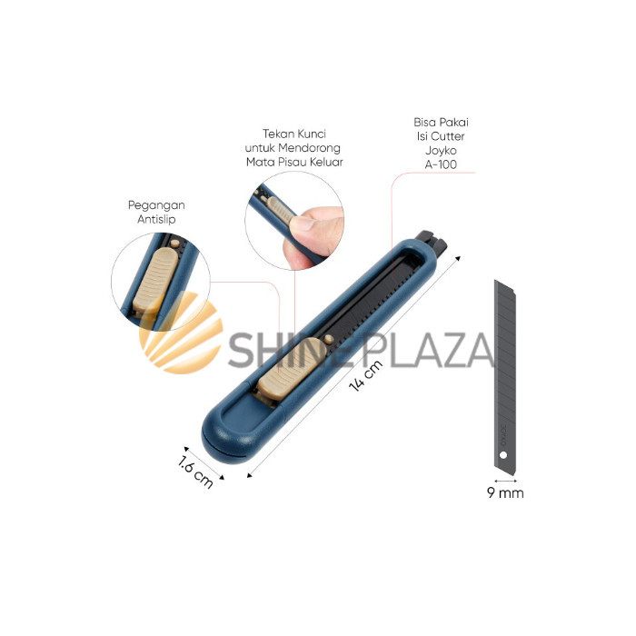 

CUTTER CUTER KECIL PREMIUM JOYKO CU-0514 - PEMOTONG KERTAS JOYKO