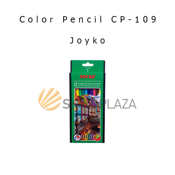 

PENSIL WARNA JOYKO 12 WARNA CP-109 - PENSIL WARNA BISA DIHAPUS JOYKO