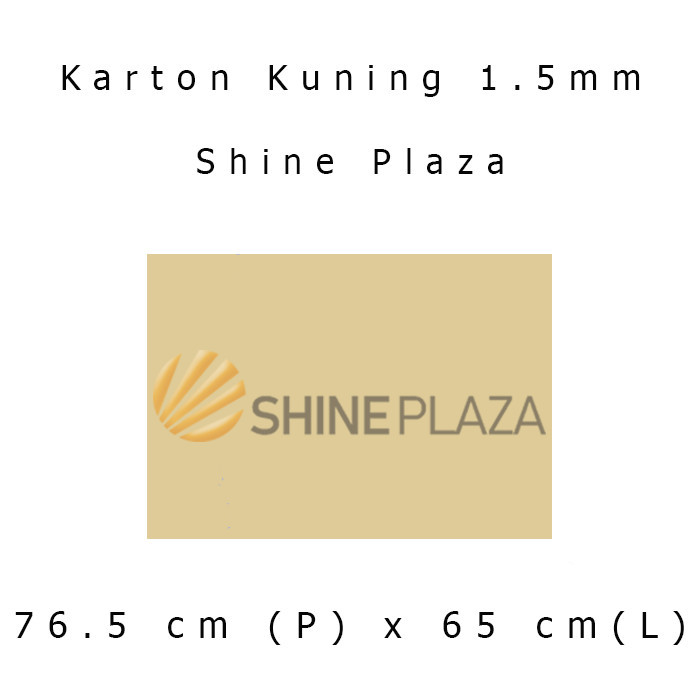 

KARTON KUNING YELLOW HARDBOARD NO. 40 - HARD BOARD PLANO TEBAL 1.5MM