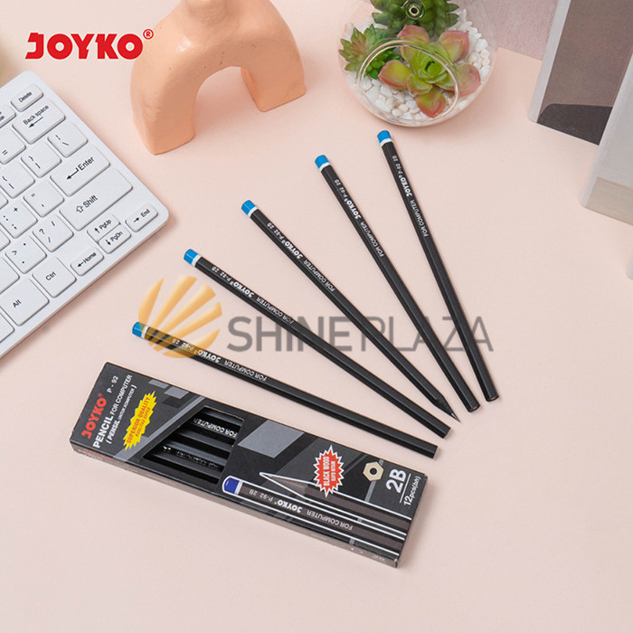 

PENSIL KOMPUTER GAMBAR KAYU 2B JOYKO P-92 - DRAWING PENCIL BLACK WOOD MURAH