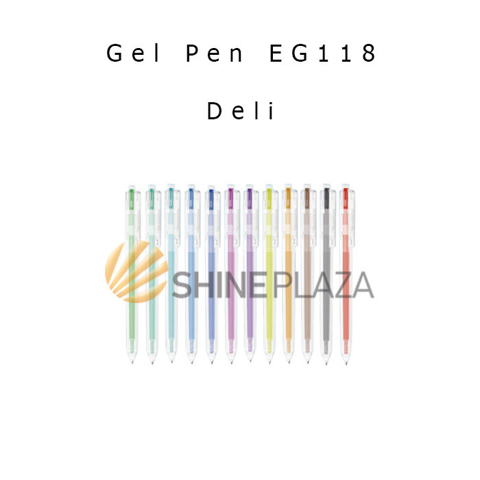 

PULPEN BOLPEN PENA DELI WARNA EG118 0.5MM - COLOR GEL PEN 0,5 MM