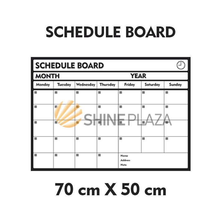 

[FLASH SALE] SCHEDULE BOARD - PAPAN JADWAL