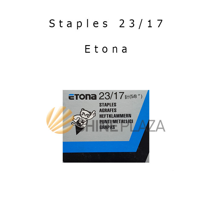 

REFILL STAPLES ETONA 23/17 - ISI HEKTER STAPLER STEPLER JEPRETAN