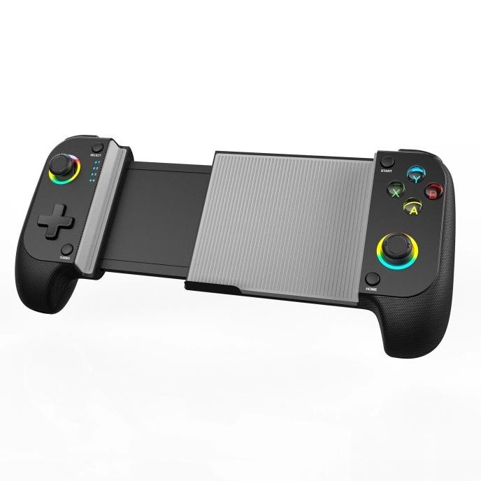 Mobile Game Controller for iPhone and Android with RGB Light,Support
