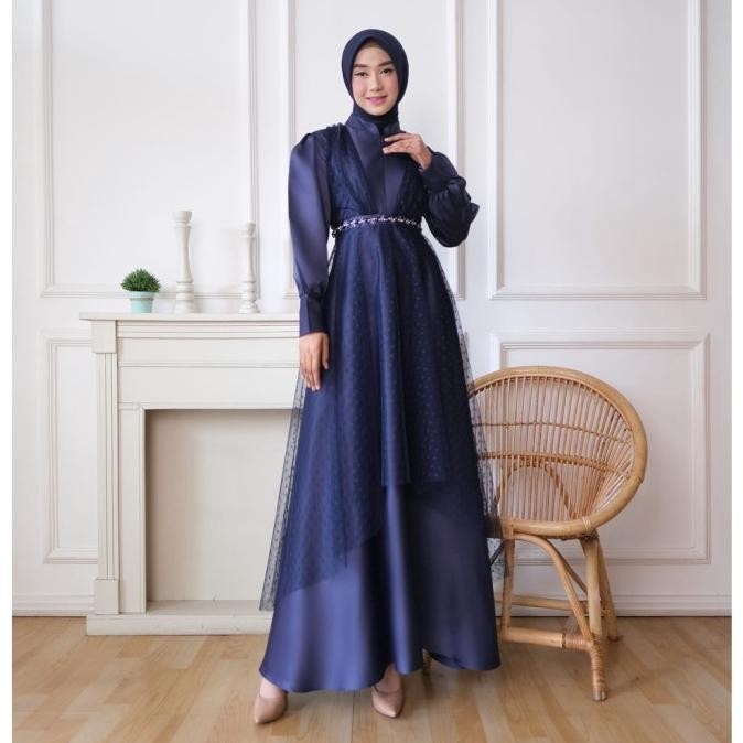 GAMIS PESTA NAOMI DRESS MUSLIM WANITA KONDANGAN NAOMI PREMIUM