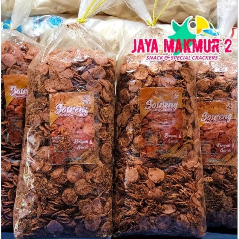 

keripik SOSRENG 500gram sosis goreng pedas