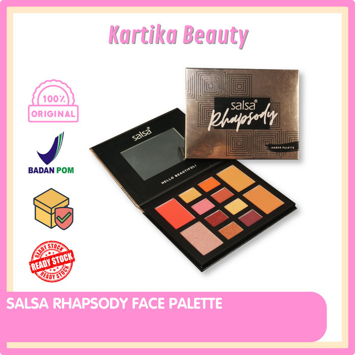 SALE SALSA RHAPSODY PALET MAKE UP RIAS WAJAH LENGKAP MURAH ADA KACA