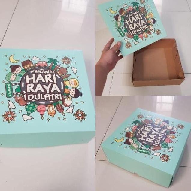 

Mubarak| box dus kotak kue lebaran idul fitri - hari raya 25x25x10 cm