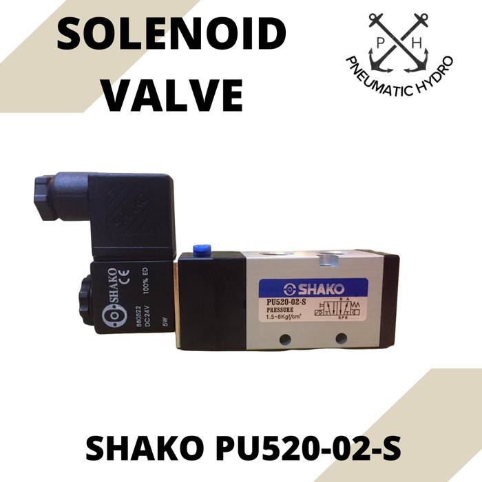 HOT SALE selenoid valve 1/4 SHAKO PU520-02-S