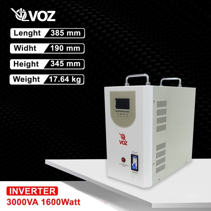 VOZ Baterai Inverter PSW 3000Watt Pure Sine Wave VOZ Battery Inverter 3000W original murah