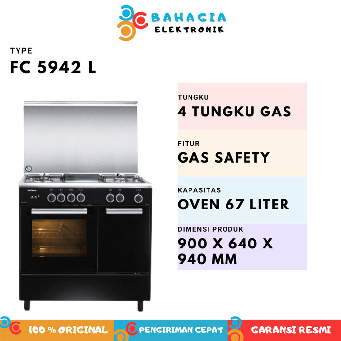 Modena FC 5942 L - freestanding cooker 90cm