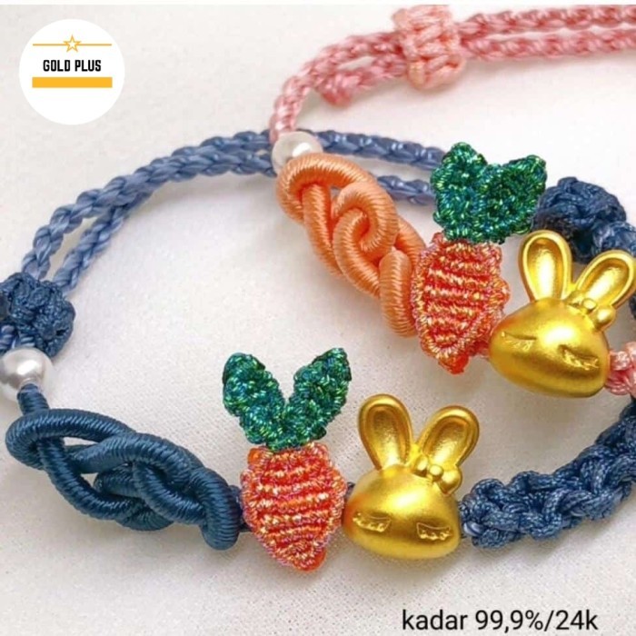 TERBARU Charm kelinci emas 24 karat