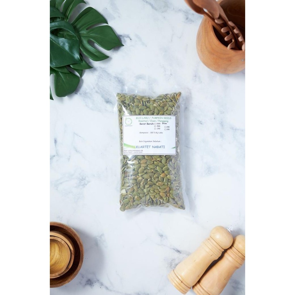 

1000Gr Roasted Pumpkin Seeds - Biji Labu Kupas - Oven - Matang Aaa Original Dan Terpercaya