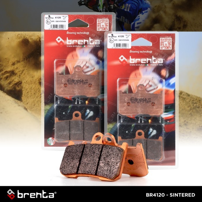 TERLARIS Kampas Rem Sintered Brenta Z800/Z900 Depan BR4120