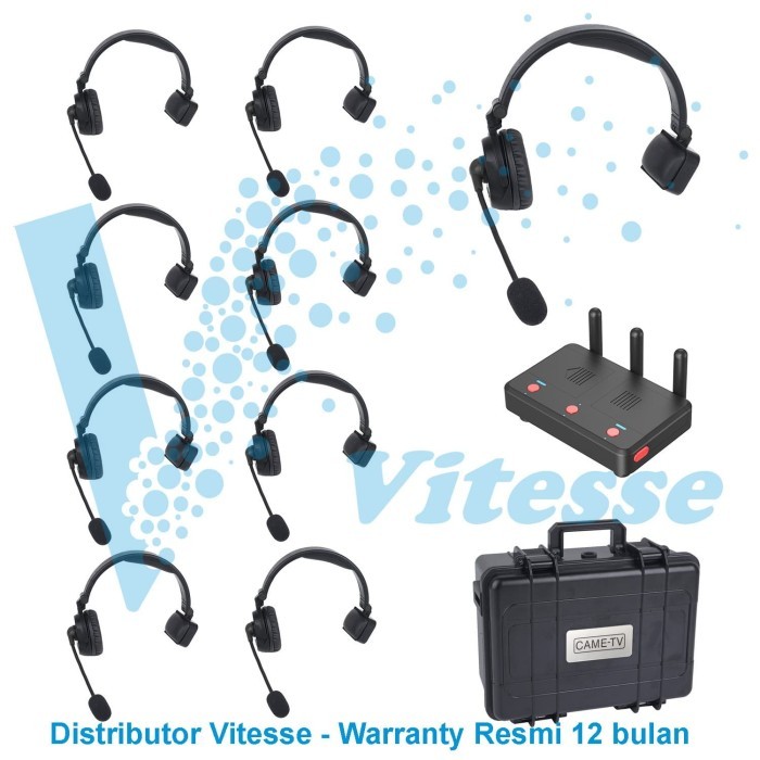 Intercom Duplex Wireless Came Waero 9 Person - spt Clearcom Eartec