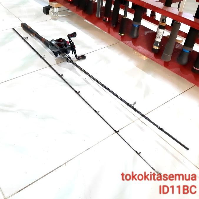 :>:>:>:>] Reel dan Joran Pancing BC Bait Casting Satu Paket spek ID11BC