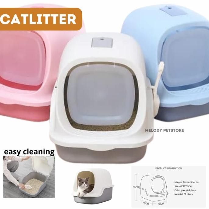 Tempat Pasir Kucing " Pintu Otomatis Cat Litter Box "