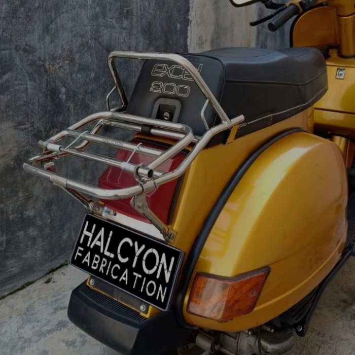 Backrack/Rak Belakang Vespa Px Excel Halcyon Stainless Steel #Gratisongkir #Sale #Discount