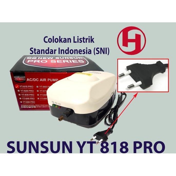 YT 818 AERATOR ACDC POMPA UDARA ACDC AQUARIUM KOLAM IKAN KOI