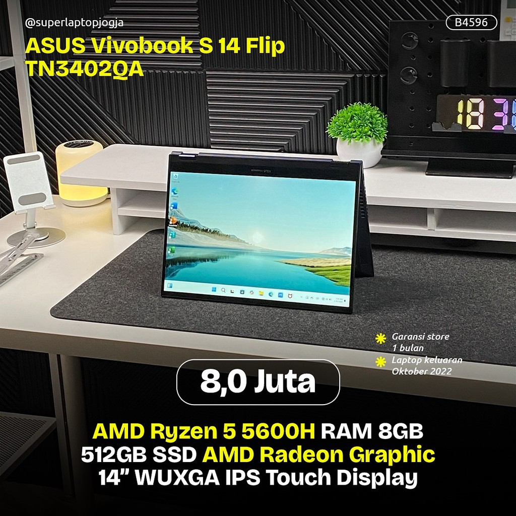 ASUS VivoBook S 14 Flip TN3402QA amd ryzen 5 5600H 2in1