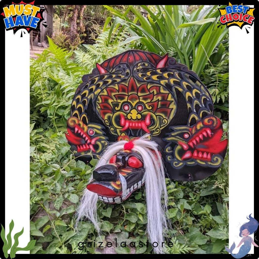 Sale Mainan Tradisional Barongan Telon|Barongan Devil|Barongan Anak|Barongan Dewasa|Barongan Kayu|Ba