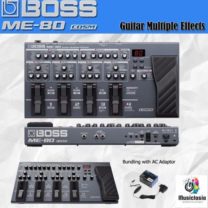 Boss ME-80 With AC Adaptor / ME80 Guitar Multiple Effect / Efek Gitar