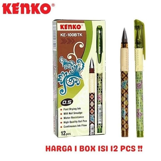 

Produk Baru!! Gel Pen Pulpen Pena Kenko KE-100BTK (Batik) 0.5 mm