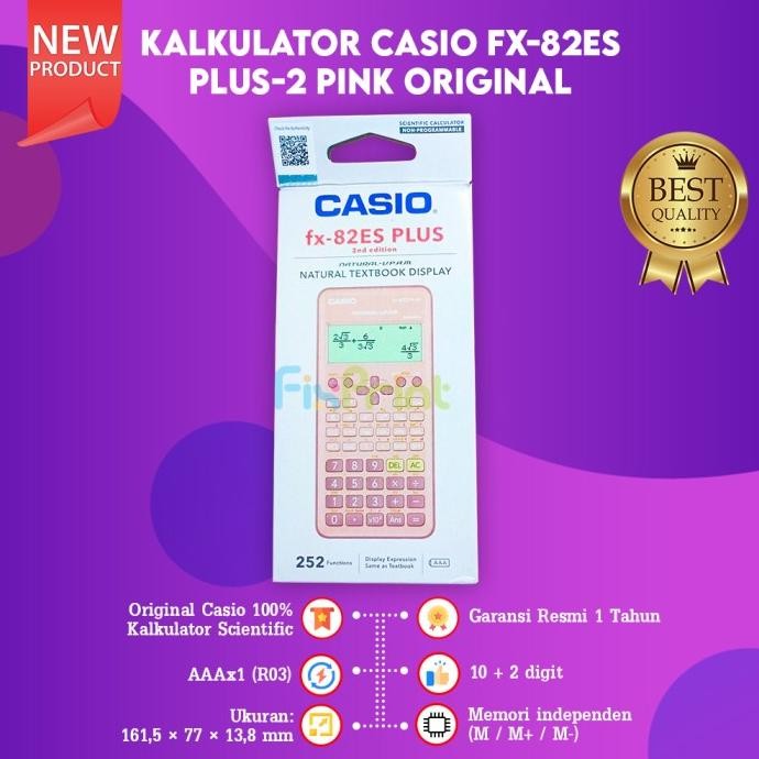 

TT60 Kalkulator Casio fx 82ES PLUS-2 Calculator Scientific New Original Premium