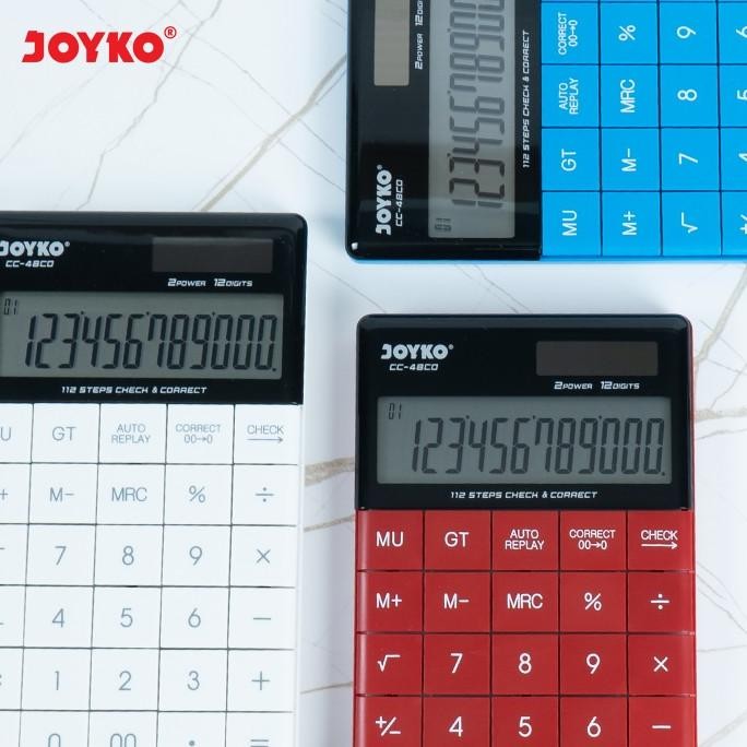 

fx-23 Calculator Kalkulator Joyko CC-48CO 12 Digits Check Correct Terlaris
