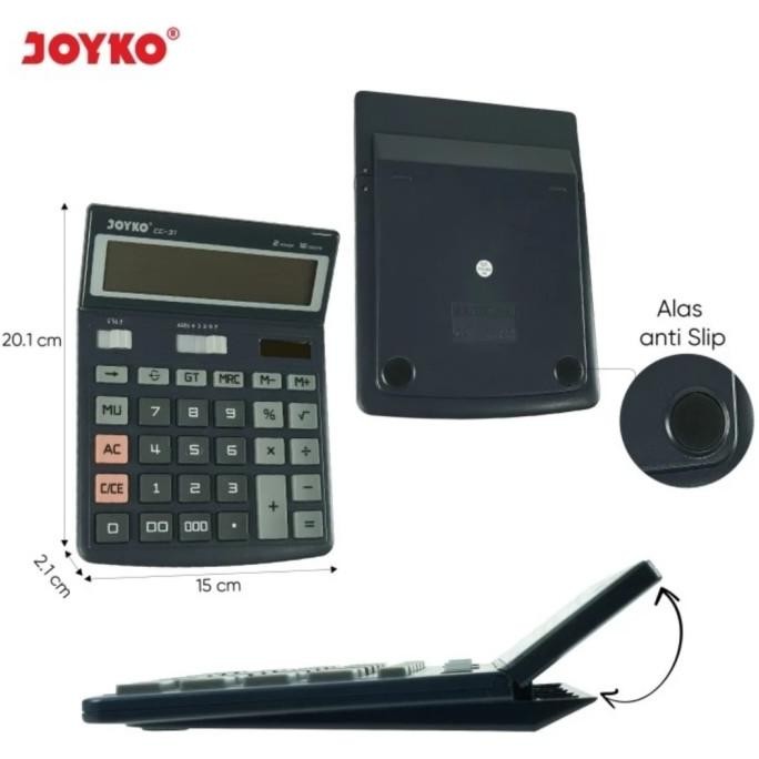 

gh-45 JOYKO CC31 CHECK ULANG 16 Digit CALCULATOR - Big LCD Kalkulator CC 31 Hemat