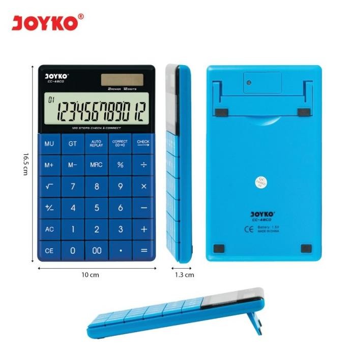 

ew-45 Calculator Kalkulator Joyko CC-48CO 12 Digits CheckCorrect Premium