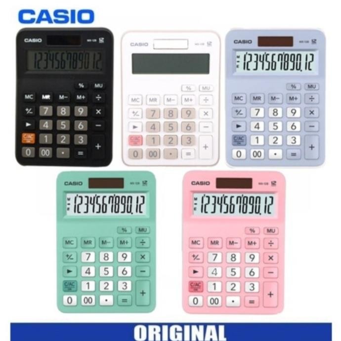 

ew-45 Kalkulator CASIO MX-12B Colorful Calculator Desktop Stylish Warna ORI Sale