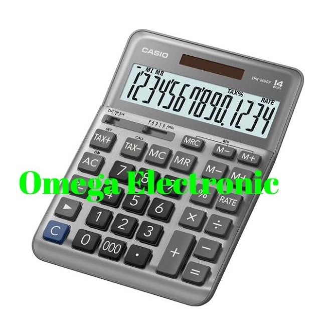 

ed-76 Casio DM-1400F - Calculator Desktop Kalkulator Meja Kantor DM 1400 F Hemat