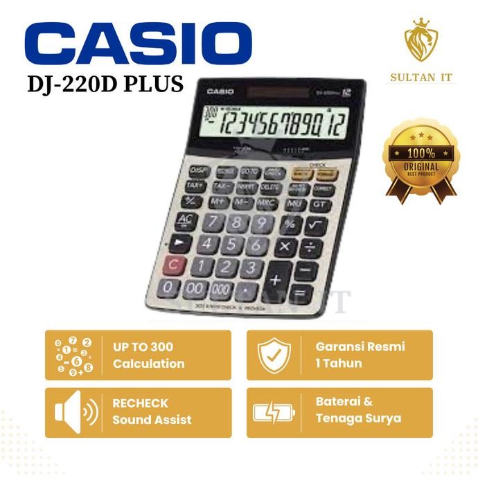 

eq-77 Kalkulator Casio DJ 220D Plus Original Sale