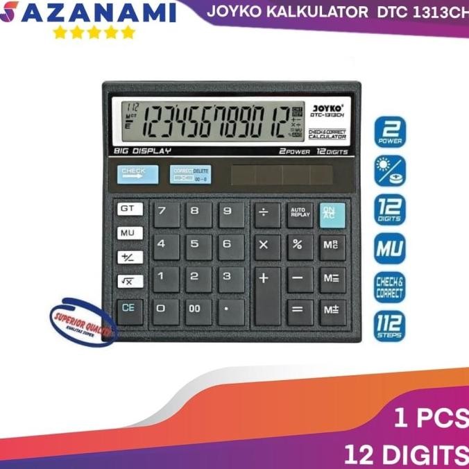 

rt-4 JOYKO KALKULATOR DTC-1313CH CALCULATOR 12 DIGITS Original