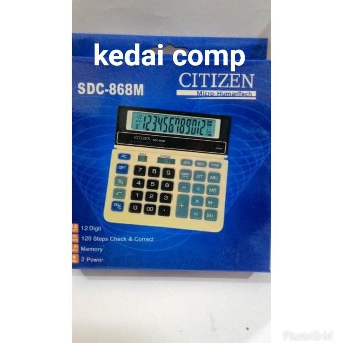 

hj-43 Kalkulator Citizen 868M 12 Digit / Calculator Termurah