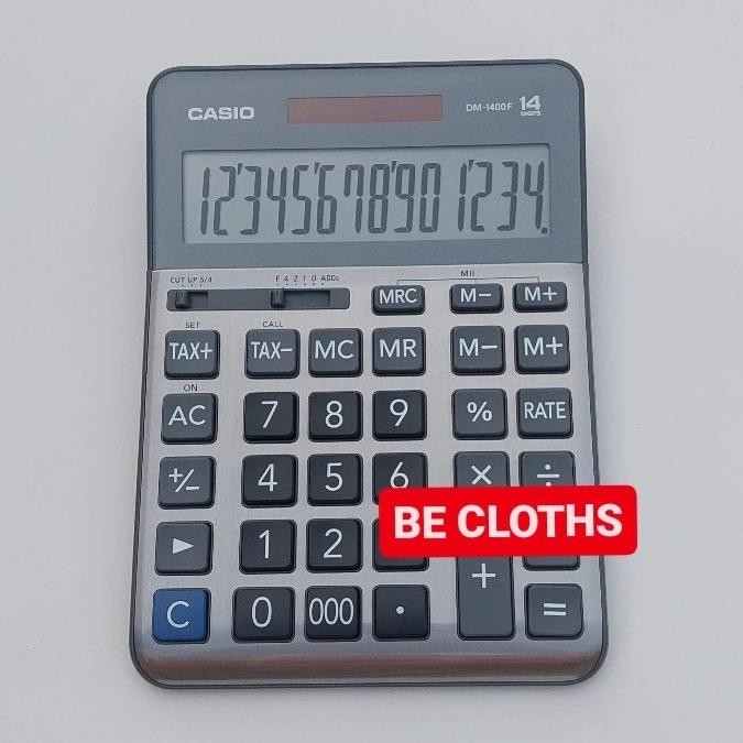 

Mega Sale Casio DM-1400B Kalkulator 14 Digits Premium