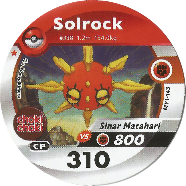 Kartu Pokemon Medalion Choki Choki Solrock