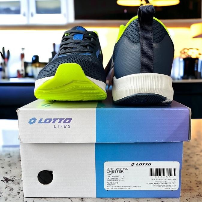 Lotto Chester Sepatu Sneaker Running Pria Original Alalistore44