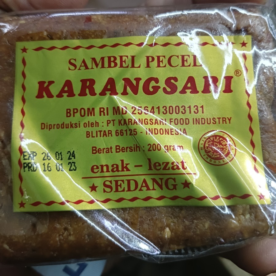 

Bumbu kacang pecel Karang sari - sedang
