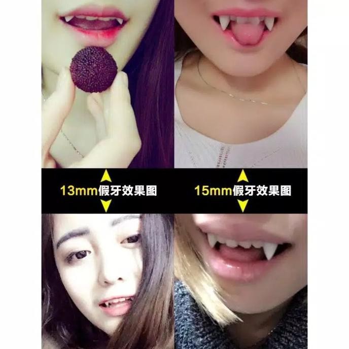 GIGI TARING PALSU / FAKE TEETH / FANG / LEM GIGI PALSU (TIDAK TERMASUK GT