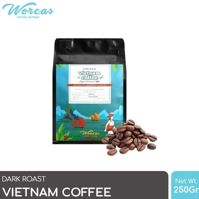 

Worcas Robusta Vietnam Coffee 250 Gram - Dark Roast