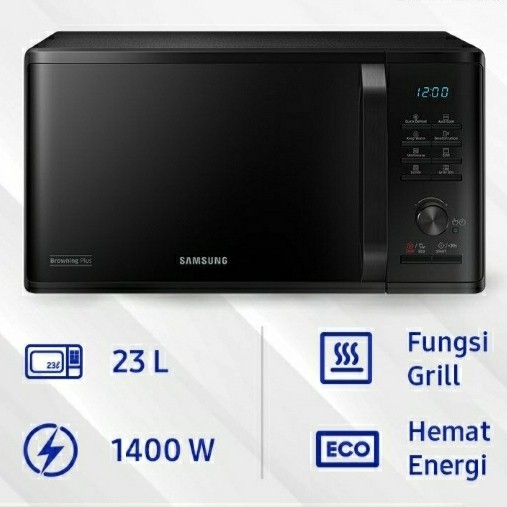 Barang Ready Samsung Microwave Grill 23L MG23K3505AK/MG23K3505/MG-23K3505AK