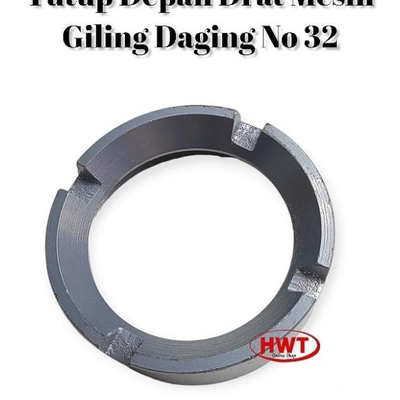 Tutup Depan Drat Mesin Giling Daging No 32 Hijau Body Tebal