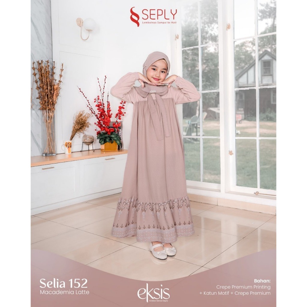 GAMIS ANAK SEPLY SELIA 152 | Model Gamis Anak Trendy | Gamis Anak Terbaru 2025