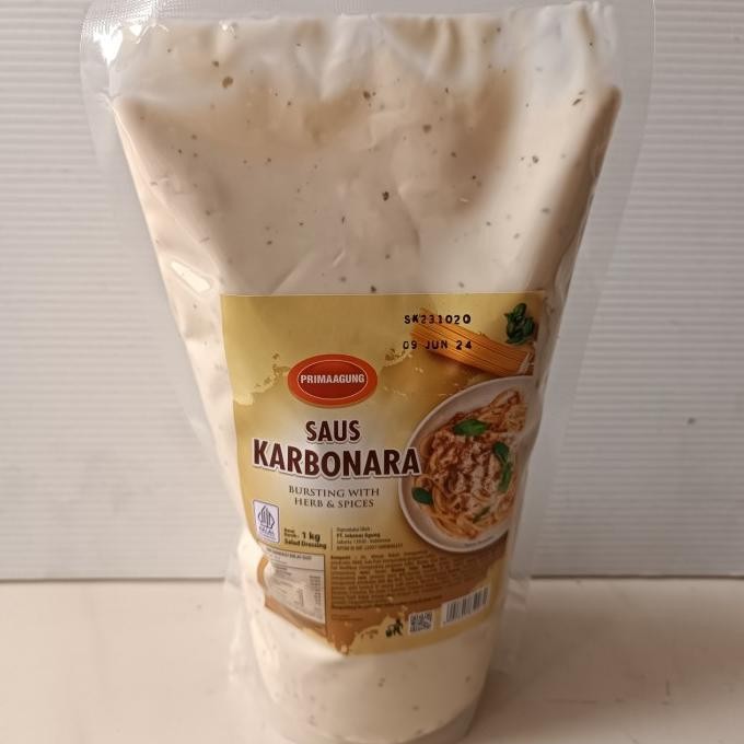 

Prima agung saus karbonara 1 kg / saus carbonara AS76