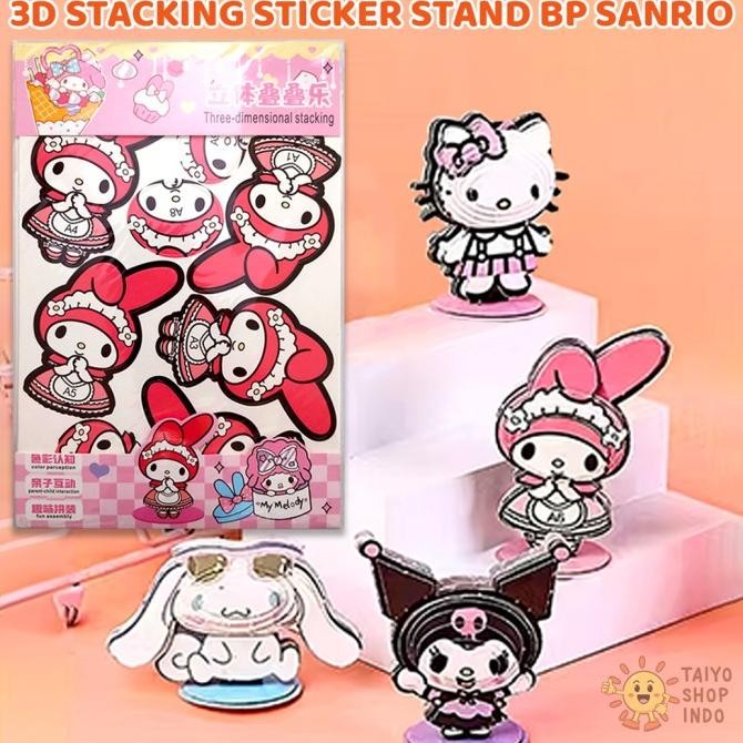 

Toko allifi TAIYO Mainan Anak 3D Stacking Sticker Stand BP Sanrio Stiker DIY Susun Karakter Jigsaw Dekorasi