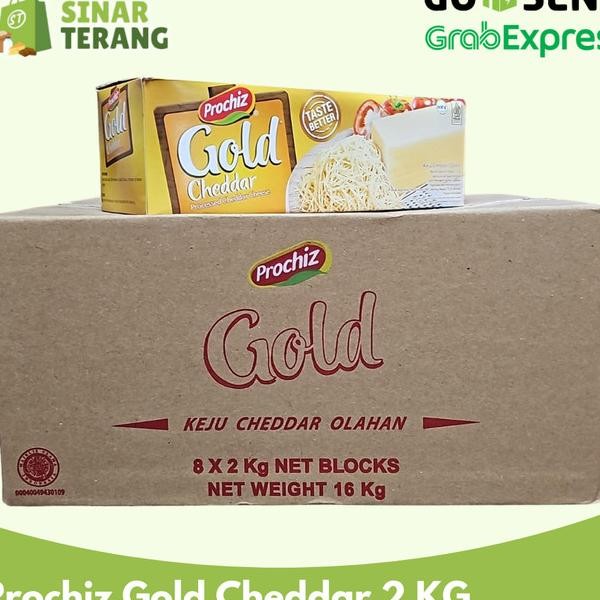 

Keju Cheddar Prochiz Gold 2 Kg Via Gojek Only Unlited Order